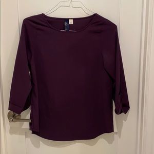 Women’s plum purple top